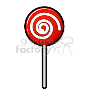 300x300 Royalty Free Red Candy Sucker 382426 Vector Clip Art Image