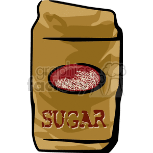 300x300 Royalty Free Bag Of Sugar 141559 Vector Clip Art Image