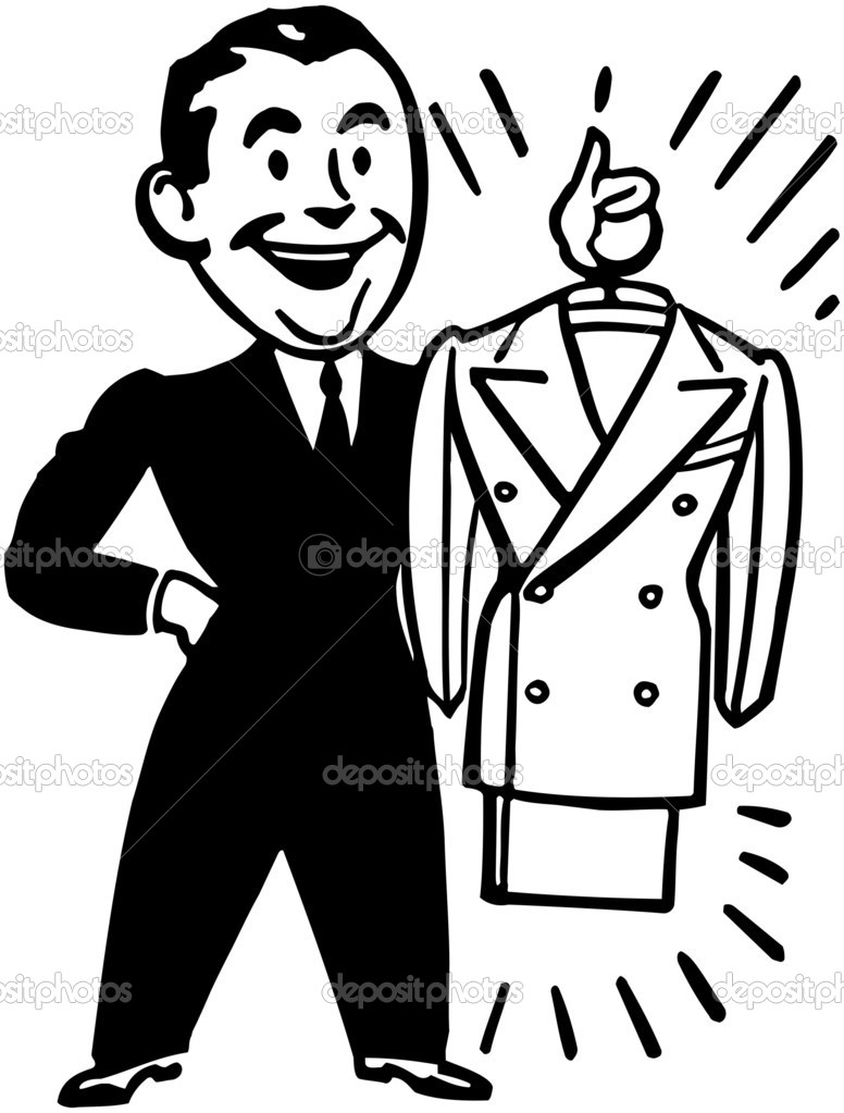 776x1023 Suit Clipart Black And White