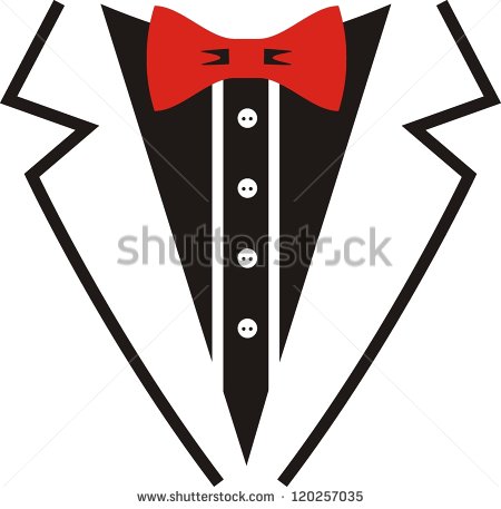 450x457 Clip Art Tuxedo With Tie Clipart