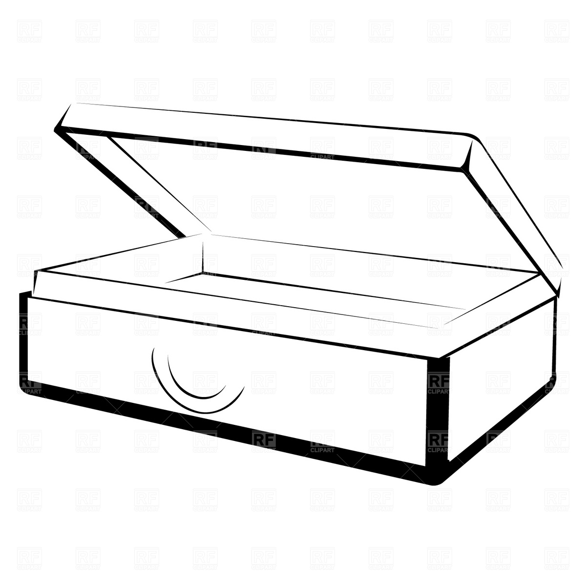 1200x1200 Open Suitcase Royalty Free Vector Clip Art Image