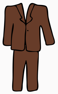 245x395 Suit Clipart
