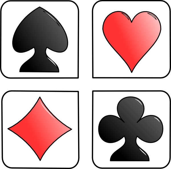 600x593 Suit Of Card Stencil Clip Art