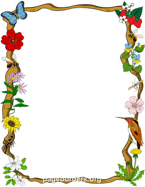 470x608 Nature Border Clip Art, Page Border, And Vector Graphics