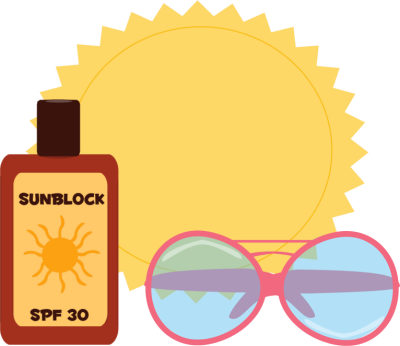 400x346 Summer Sun Clip Art
