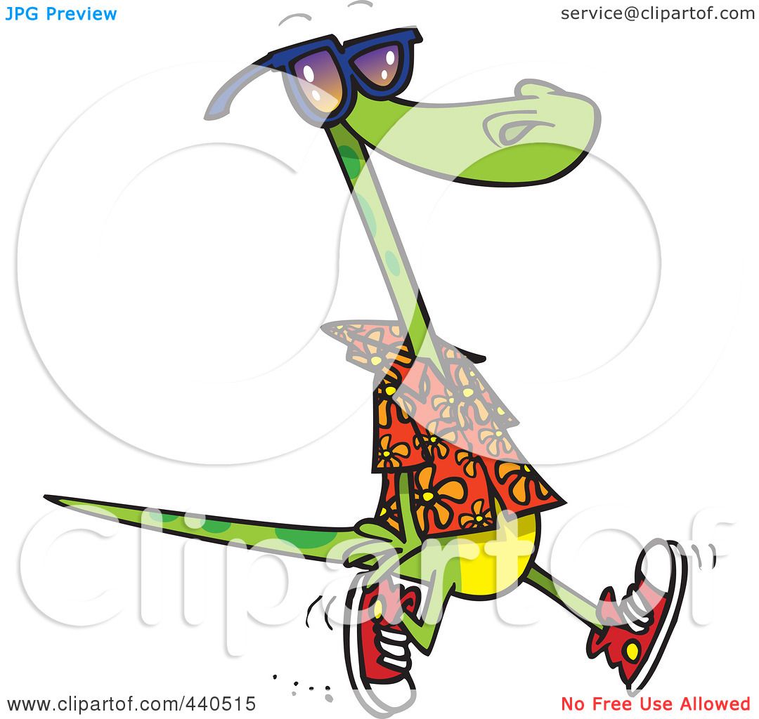 1080x1024 Royalty Free (Rf) Clip Art Illustration Of A Cartoon Summer Lizard