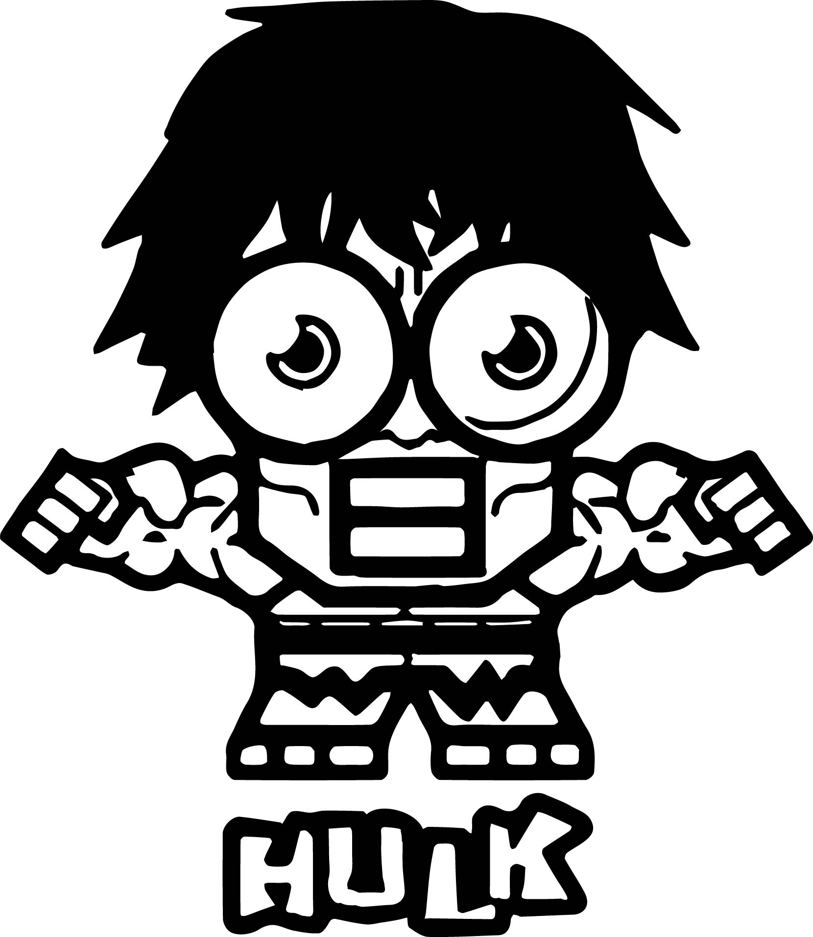 1660x1914 Summer Cartoon Cute Cotton The Avengers Hulk Big Eyes Coloring