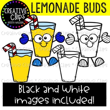 350x350 Lemonade Buds Summer Clipart {Creative Clips Clipart} Tpt