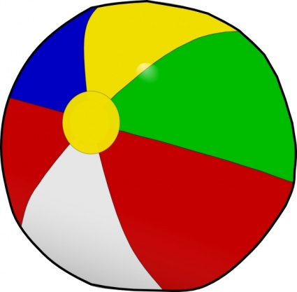 425x417 Jbaldus Beach Ball Clip Art Vector, Free Vectors