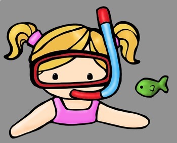 350x284 Summer Kids Clip Art By Whimsy Workshop Teaching Tpt