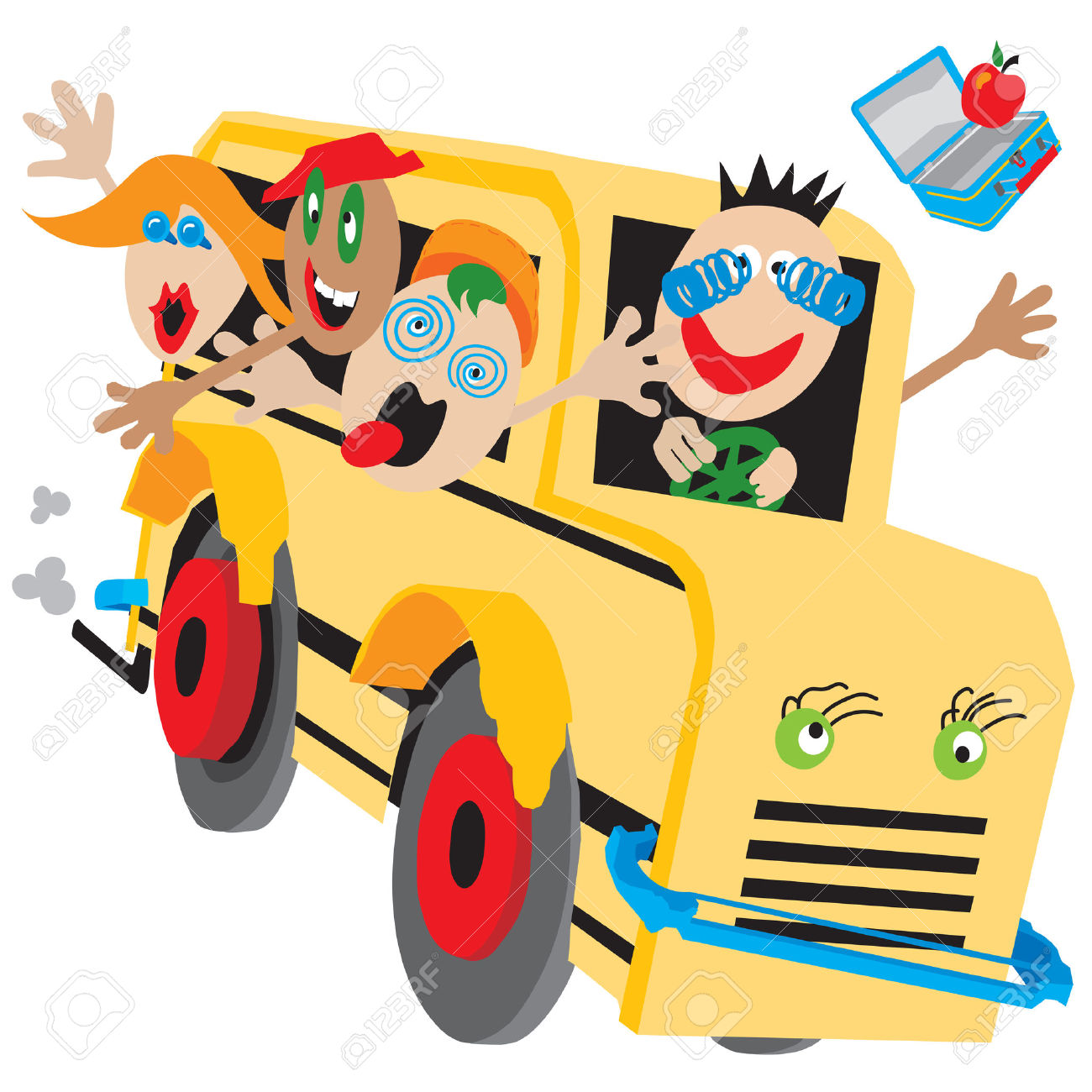 1300x1300 Bus Clipart Summer Camp
