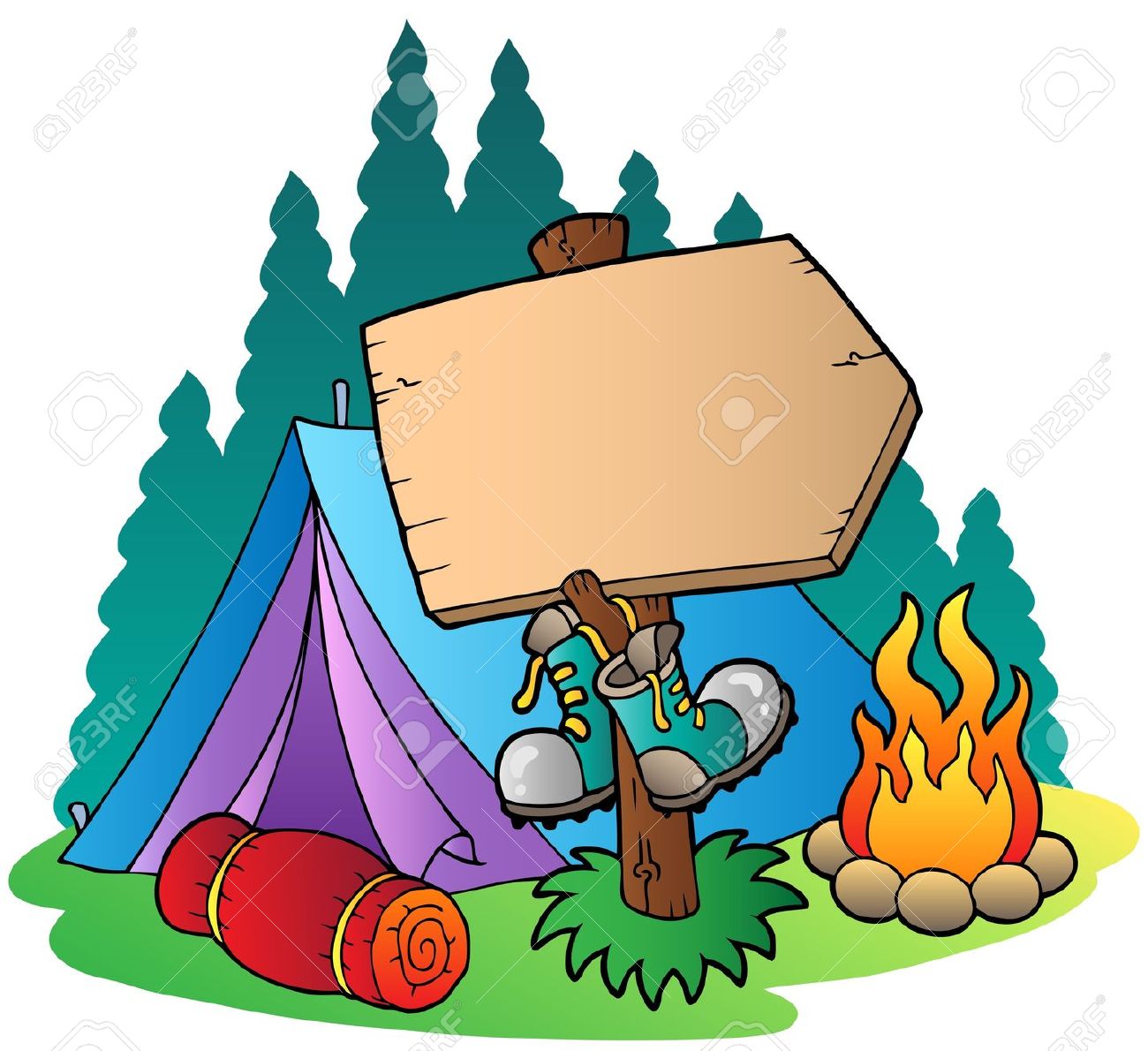 1300x1190 Camp Clipart