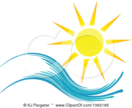 450x368 Image Detail For Clipart Summer Sun And Ocean Wave 1 Royalty Free