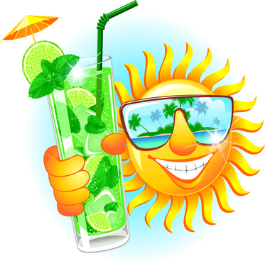 373x368 Summer Sun Clipart Free Vector Download (6,502 Free Vector)