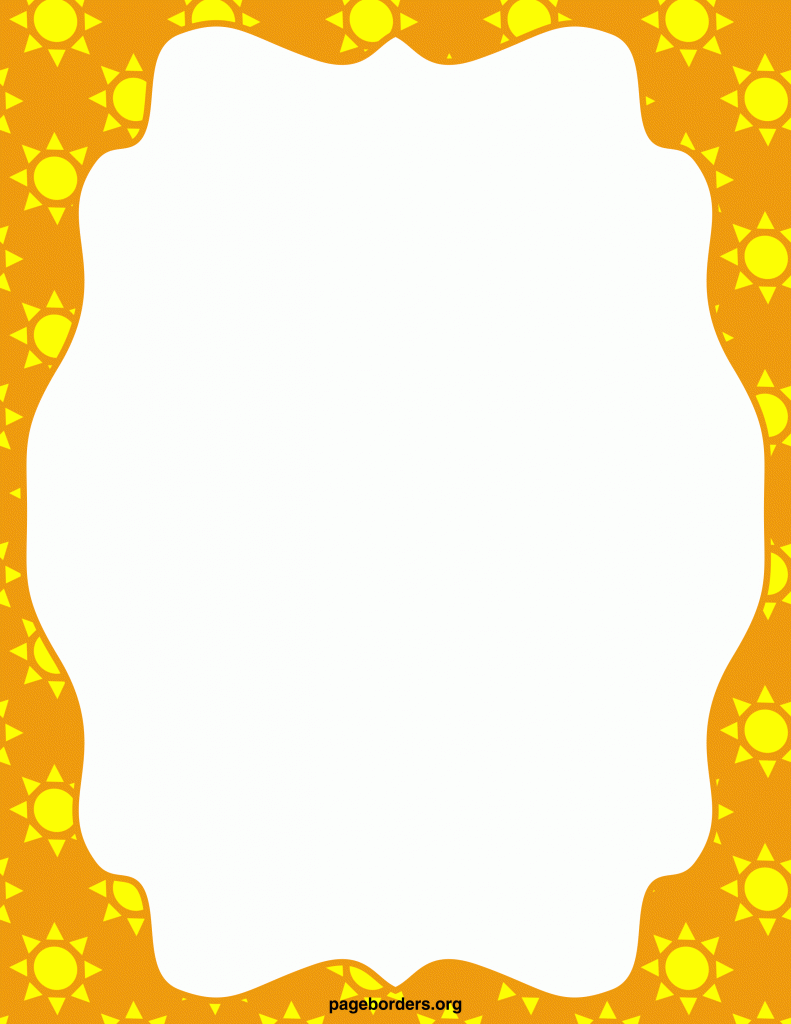 791x1024 Best Summer Border Clip Art