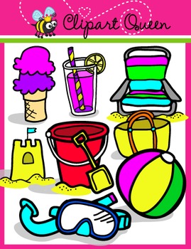 269x350 Clipart Summer Time Beach Things By Clipart Queen Tpt