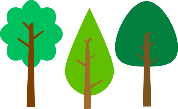 600x369 Summer Trees Clip Art