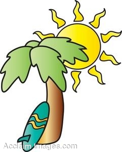 241x300 Surfboard Summer Trees Clipart Free Clipart Images Image