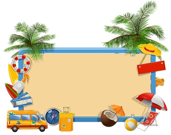 600x474 Vacation Clipart Border