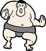 153x170 Sumo Wrestler Clip Art