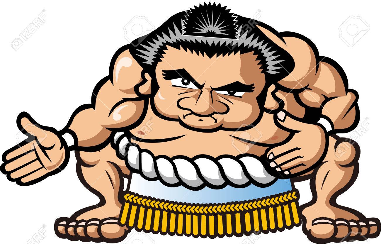 1300x832 Sumo Wrestler Royalty Free Cliparts, Vectors, And Stock