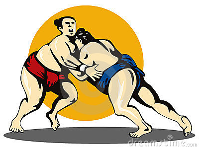 400x300 Wrestling Stance Clipart