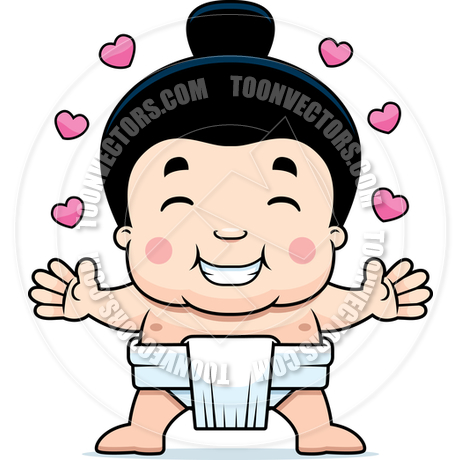 460x460 Cartoon Sumo Boy Hug By Cory Thoman Toon Vectors Eps