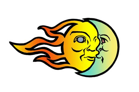 450x298 Sun And Moon Clipart Many Interesting Cliparts