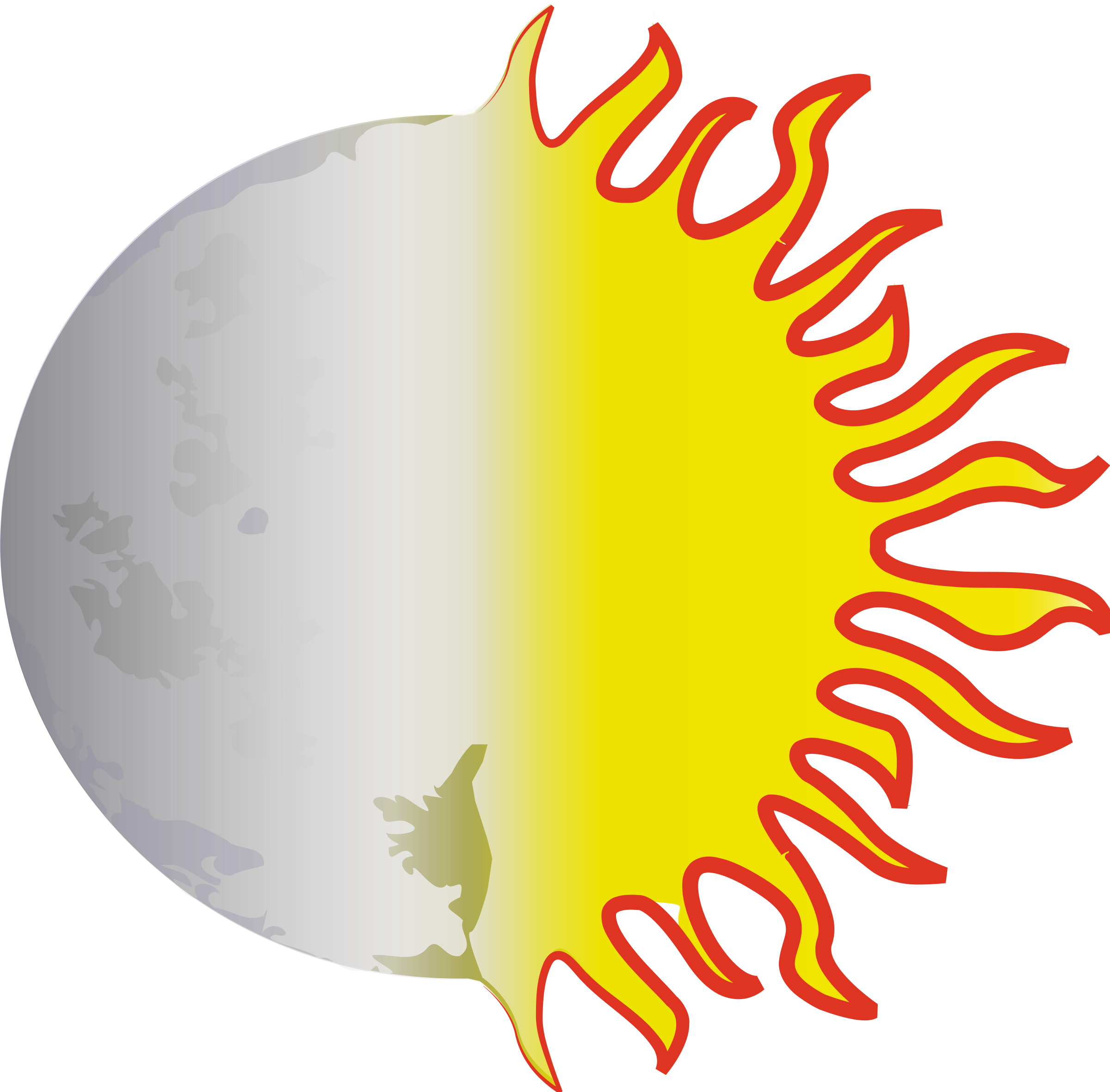 2400x2361 Sun And Moon Clipart Many Interesting Cliparts