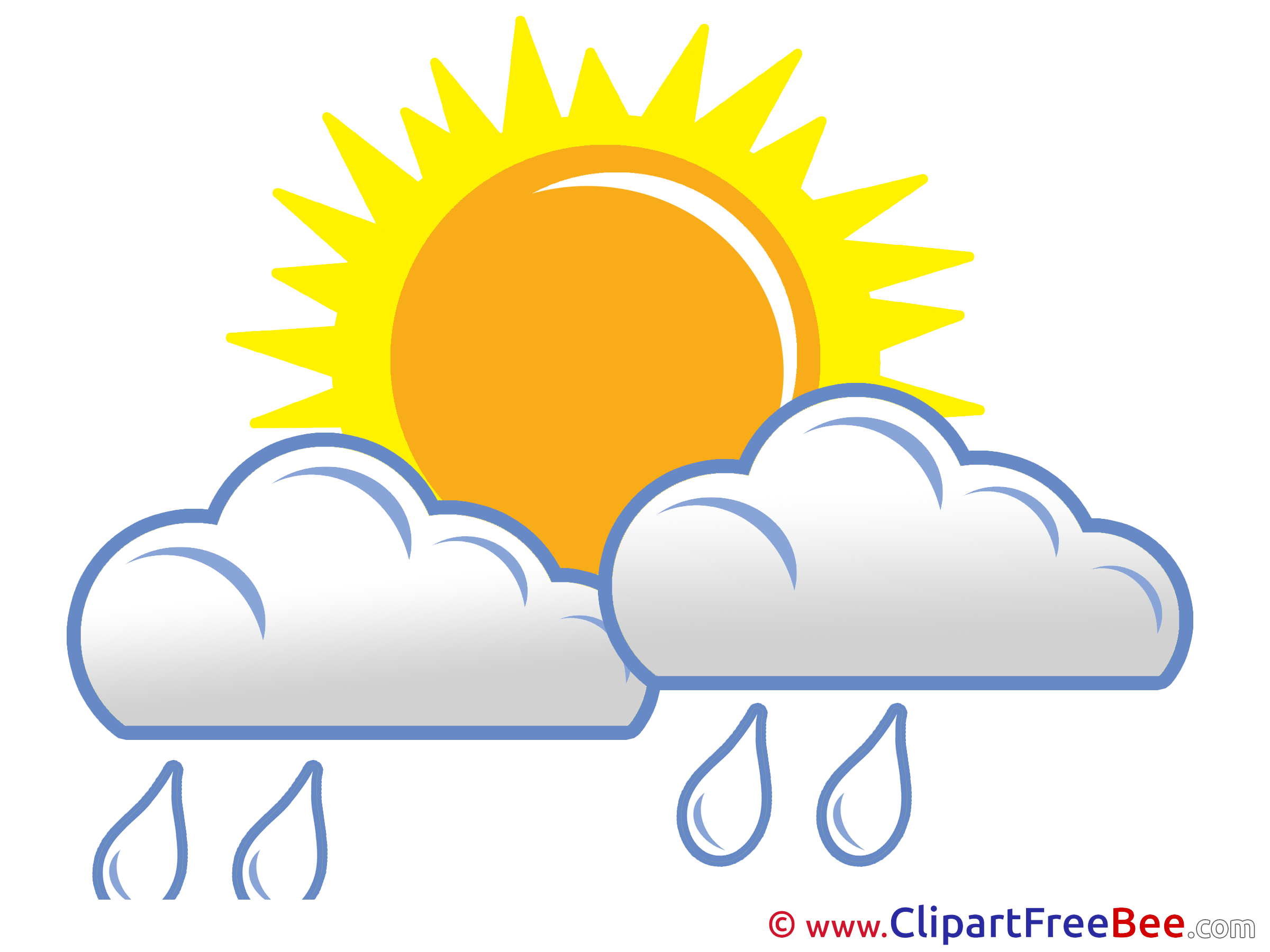 Sun And Rain Clipart | Free download on ClipArtMag