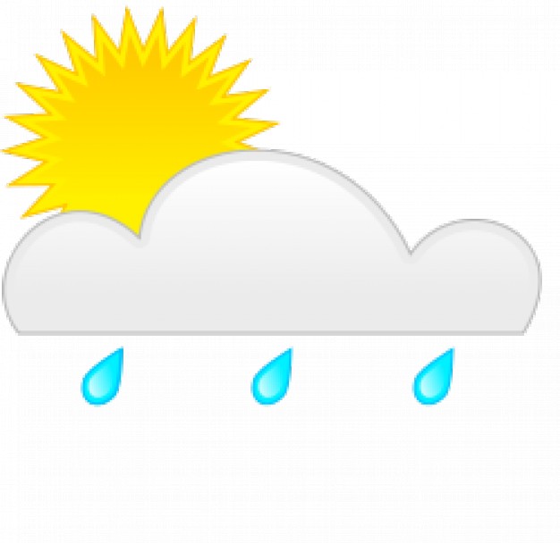 626x608 Sun Rain Vector Free Download