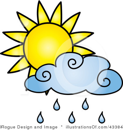 400x420 Sunshine Clipart Rain