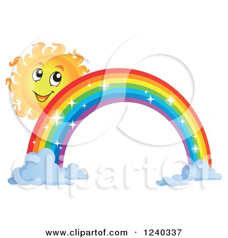 450x470 Rainbow Butterfly Clipart Sun