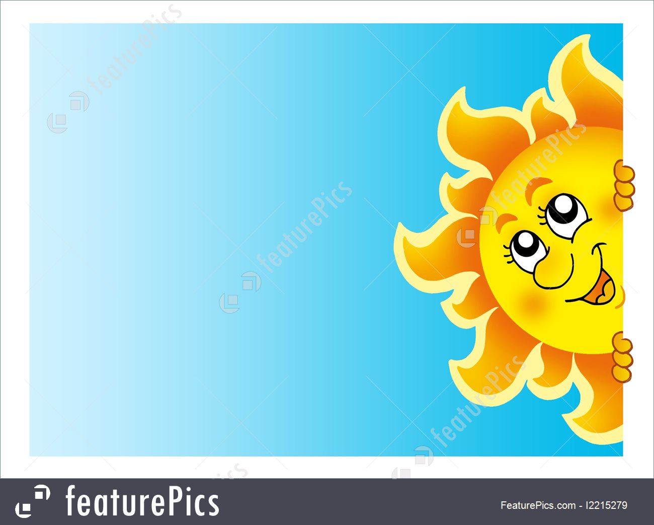 1300x1043 Illustration Of Lurking Sun On Sky