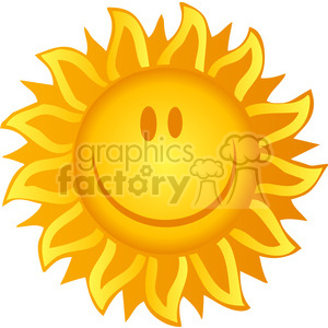 300x300 Royalty Free 12890 Rf Clipart Illustration Smiling Sun 385067