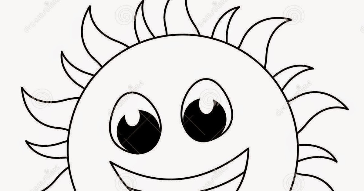 1200x630 Sun Face Black And White Clipart