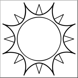 304x305 Clip Art Sun 01 Bampw I Abcteach