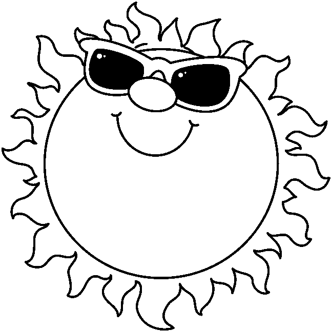 646x646 Sun Clipart Black And White