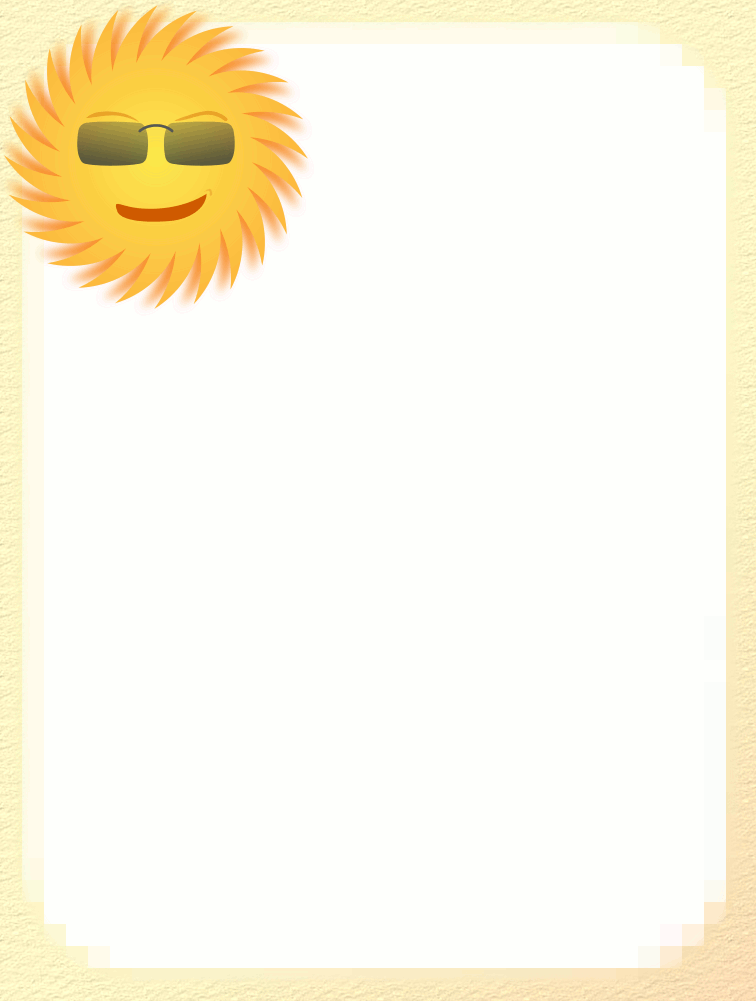 756x1001 Sun Clipart Page Border