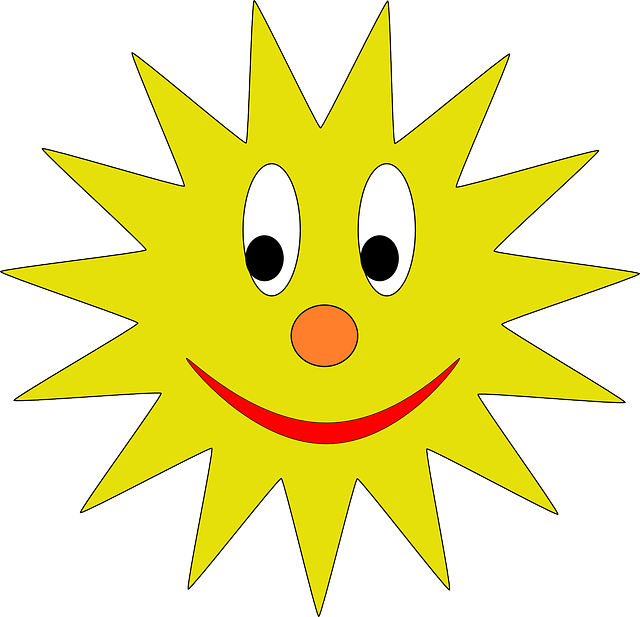 640x617 Star, Yellow, Sun, Cartoon, Shapes, Free, Smiley