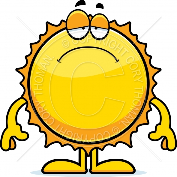 590x590 Sad Cartoon Sun Vector And Royalty Free License