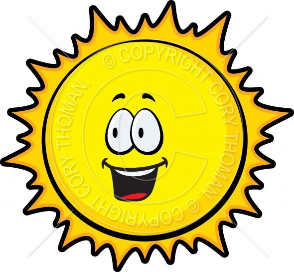 590x545 Cartoon Sun Smiling Vector And Royalty Free License