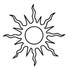 232x240 Black And White Sun Clip Art Big Eye Sun Simple Hand Drawing