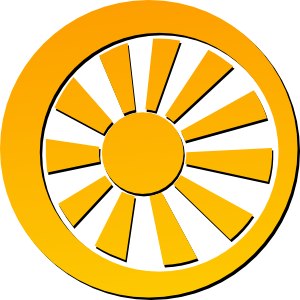 300x300 Sun Clip Art