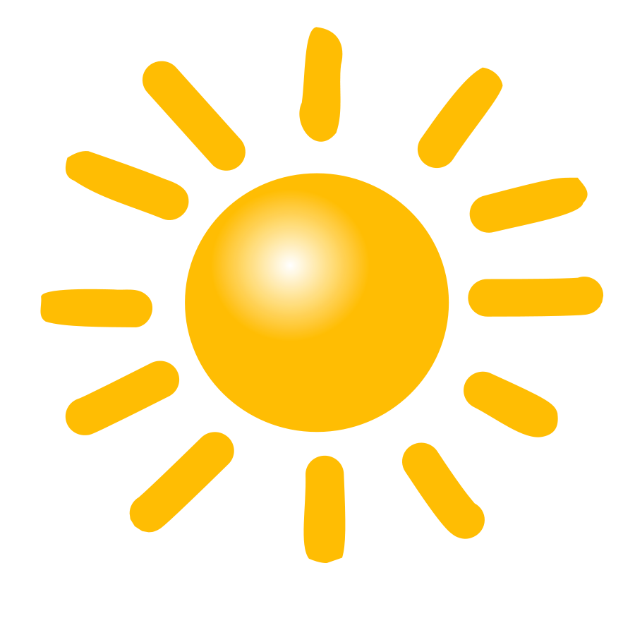 900x900 Sun Clipart