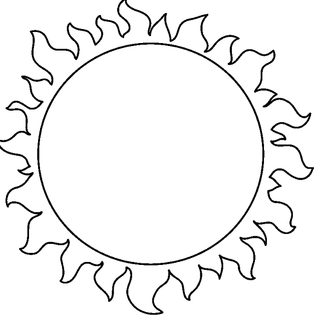 627x631 Latest{20} Sun Clipart Black And White Images Free Download