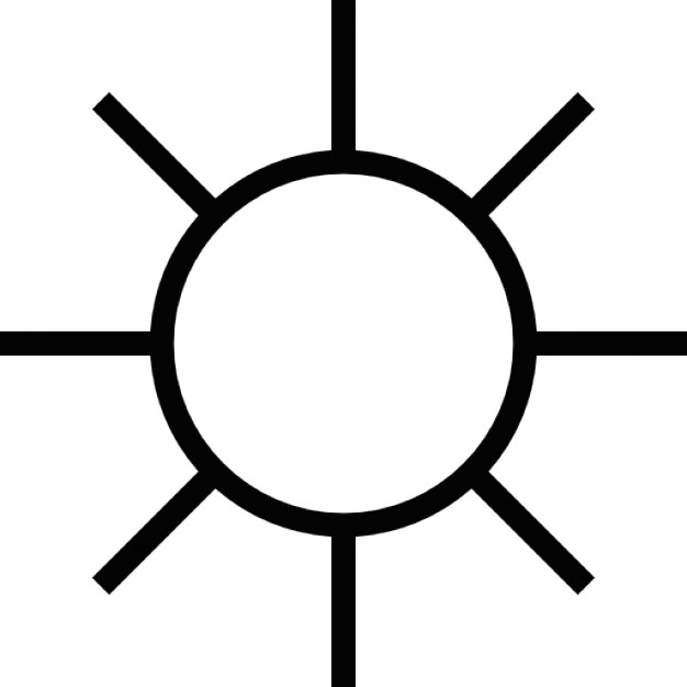 626x626 Sun Outline Icons Free Download