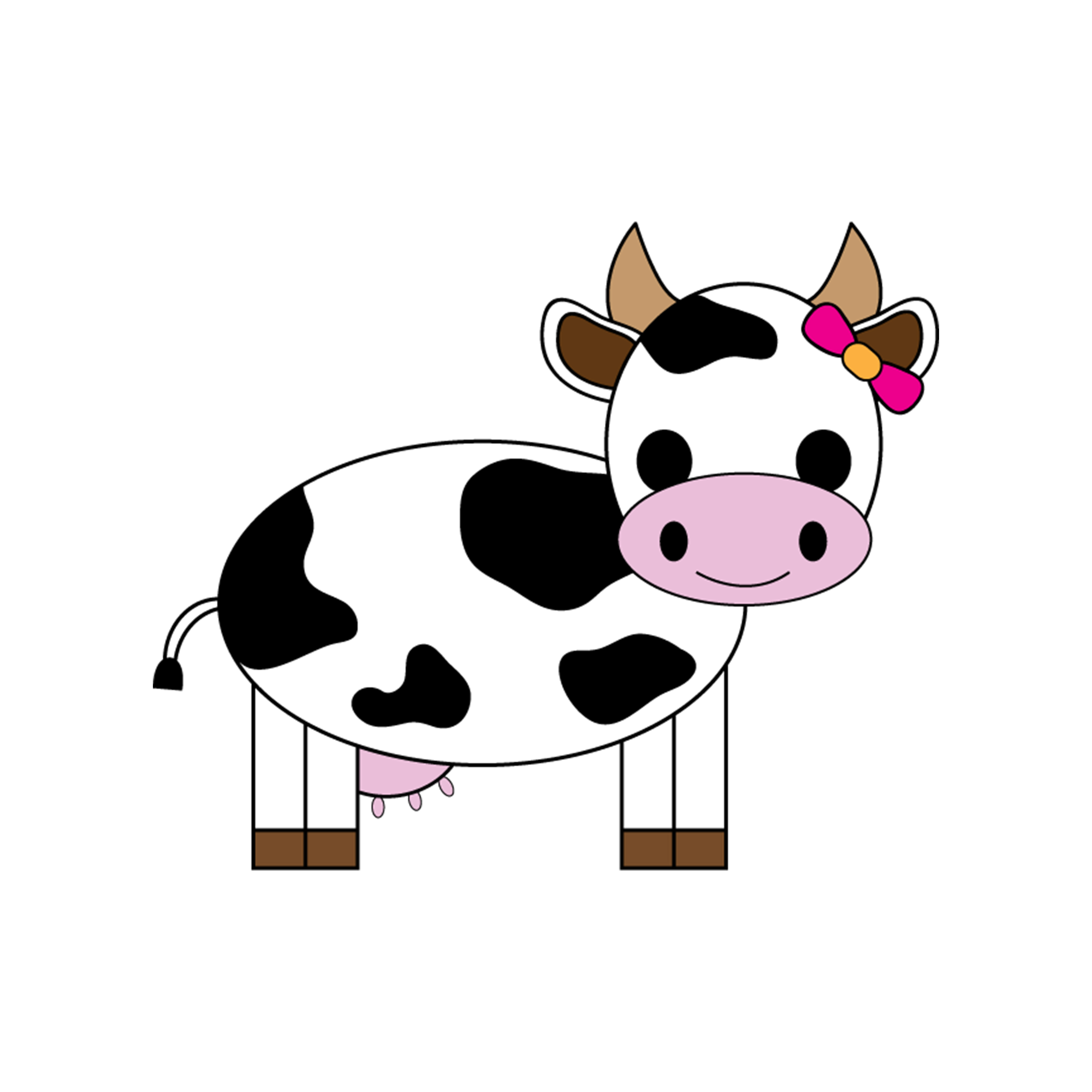 3600x3600 Cow Clipart Transparent Background