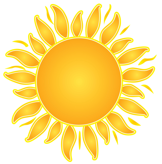 690x700 Sun Clipart Clear Background