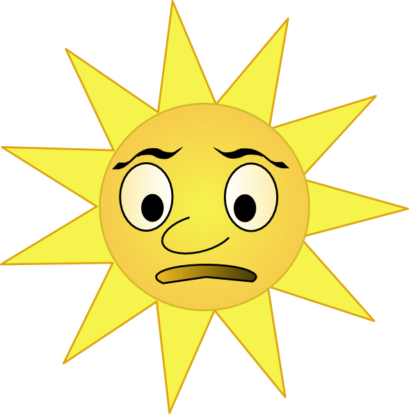 588x595 Sun Clip Art Free Vector 4vector